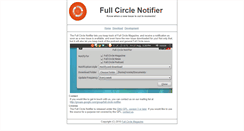 Desktop Screenshot of notifier.fullcirclemagazine.org